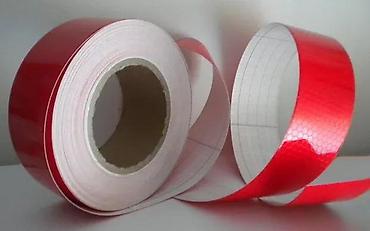 Auto delovi, gume i tjuning: Reflektujuca traka 25m - crvena. reflektujuca traka za obelezavanje - — 1