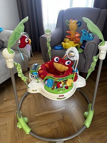 Fisher-Price Rainforest Jumperoo uşaq tullanqaçı - Dairəvi metal baza