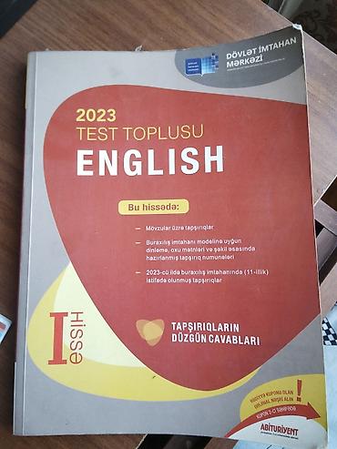 Testlər: İngilis dili Testlər 11-ci sinif, DİM, 1-ci hissə, 2023 il — 1