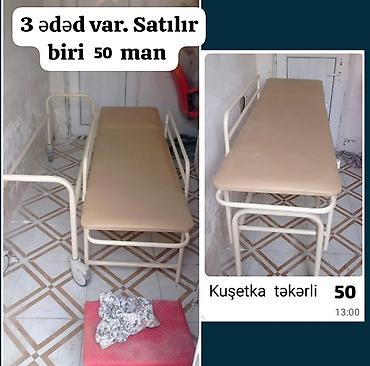 Salon, tibbi mebel: İşlənmiş, Masaj kuşetkası, Qatlanmayan — 1