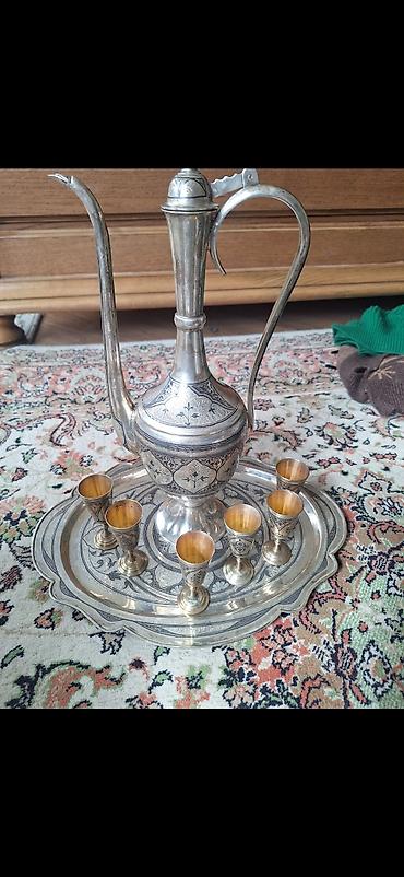 875 prob gumusdur - Tərkib: 1 ədəd uzun lüləli qrafin (qapaqlı), 6