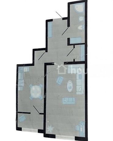 2 комнаты, 52 м², Джал-15 Элитка, 5 этаж, ПСО (под самоотделку)