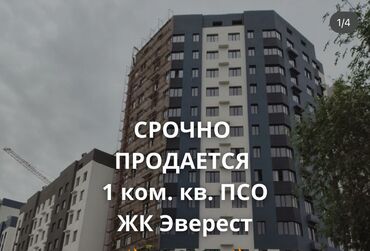купить дом на иссыкуле: 1 комната, 42 м², Элитка, 11 этаж, ПСО (под самоотделку)