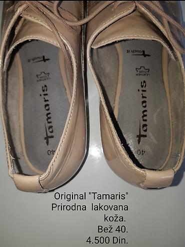 Oksfordice: Original Tamaris ženske oksford cipele - Materijal: prirodna lakovana — 6