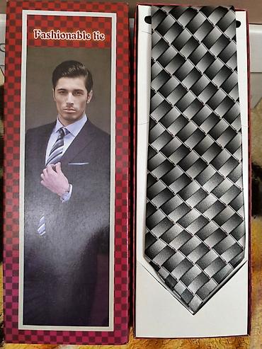 черный галстук: Мужской галстук в подарочной коробке “Fashionable tie”. - — 2