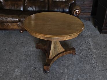 Stolovi: Okrugli drveni sto – klasičan dizajn - Materijal: masivno drvo sa — 7