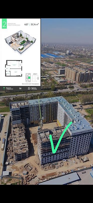 1 комната, 51 м², Элитка, 10 этаж, Готовая ПСО (под самоотделку)