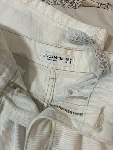 idman şort: Pull&bear ağ şalvardı 1defe istifade olunub