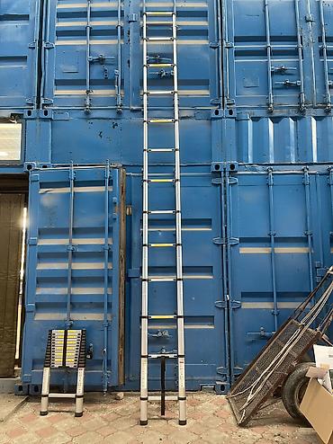 Телескопические стремянки: Телескопическая стремянка, Высота: До 2 м, Новый, Материал: Алюминий — 7