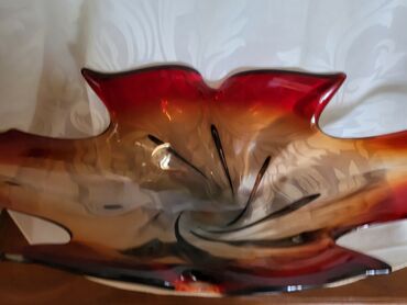 Ostali kućni dekor: Murano velika cinija,rucni rad 60,70te. Velika,retka cinija — 12