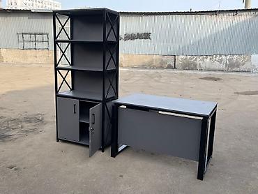 столя: Комплект офисной мебели, Новый, Стол, Самовывоз, цвет - Черный — 2