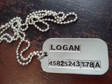 Značke, ordenje i medalje: X-Man Wolverine Logan plocica-novo Plocica Logan-Wolverine iz film