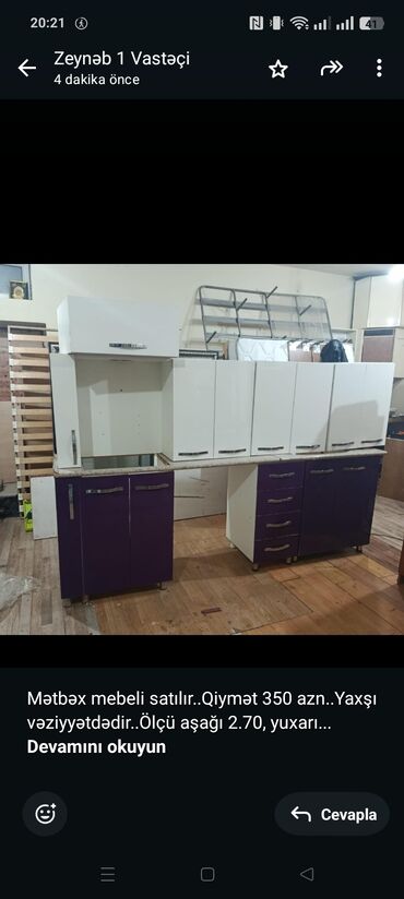 раковина для кухни: Mətbəx mebeli satılır. Qiymət 350 azn. Yaxşı vəziyyətdədir. Ölçü aşağı