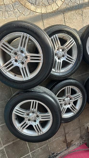 şam disk 17: Mercedes-Benz orijinal yüngül lehimli disk və şin dəsti - Komplekt: 4 — 1