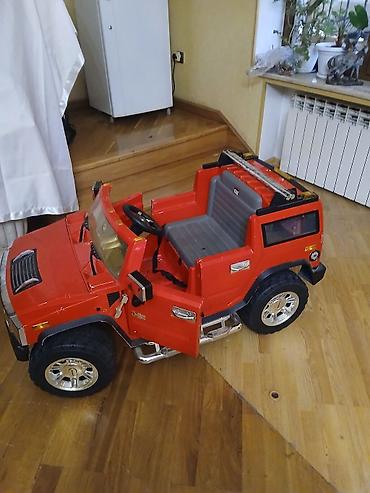 Детские электрокары: Uşaq üçün elektrikli minik maşını – qırmızı off-road jip modeli - — 4