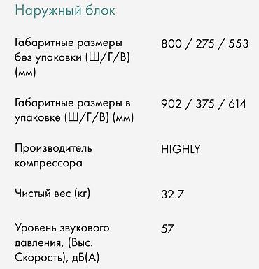 Настенные кондиционеры: Сплит-система, Б/у, 50-70 м², Инверторный — 12