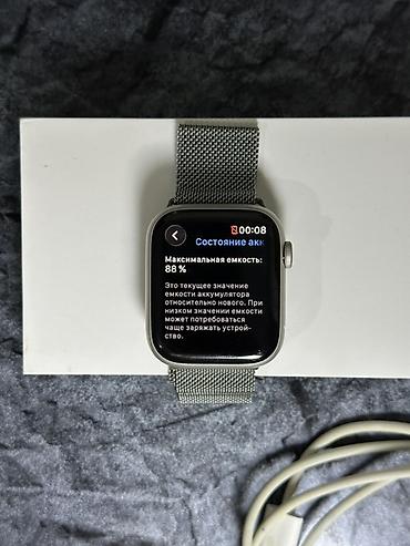 open box: Apple Watch 7 серия,41мм АКБ 88%,память 32гб В комплекте коробка — 4