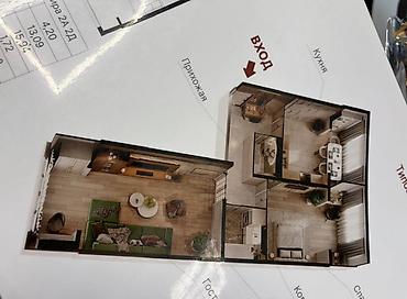 продаю дом варансовка: 2 комнаты, 67 м², Элитка, 9 этаж, ПСО (под самоотделку) — 2