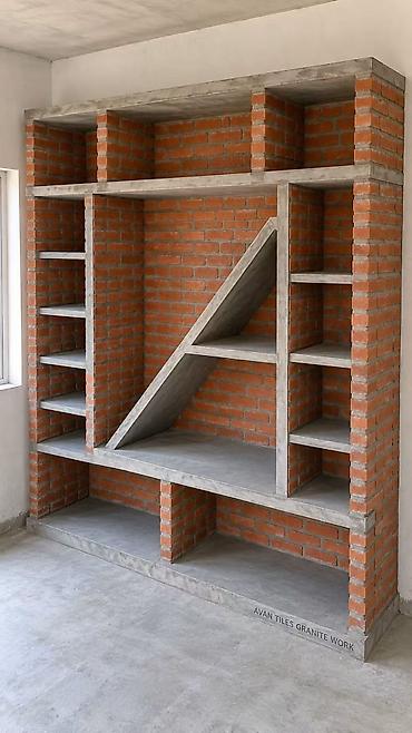rollar: Kərpic və beton kombinasiya ilə hazırlanmış açıq məkan lavabo — 7
