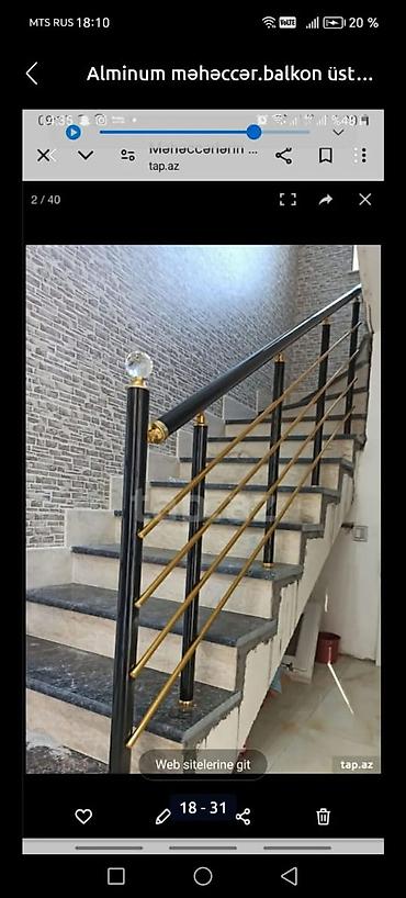 balkonlar: Alüminium məhəccər və balkon üstlüklərinin hazırlanması və — 1