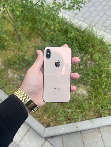 qızıl dəstləri: IPhone Xs, 64 ГБ, Золотой, Гарантия, Беспроводная зарядка, Face ID