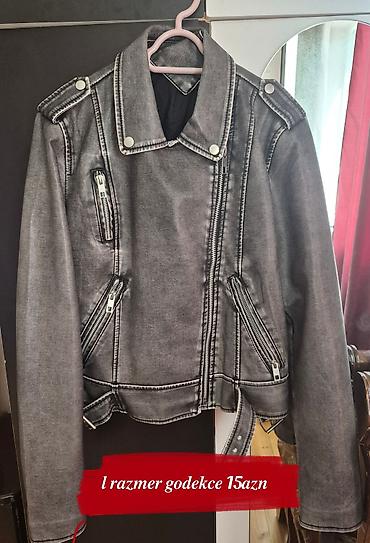 Kurtkalar: Qadın gödəkçə – L ölçü - Rəng: tünd boz/acid wash effekti - Stil — 1