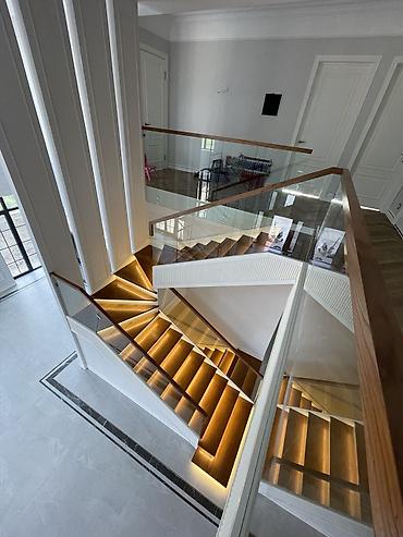 Деревянные лестницы: Деревянная лестница Для дома, Бесплатная доставка, Вид дерева: Лиственница, Форма лестницы: Прямая, Стиль: Лофт — 2