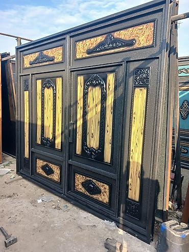 Ворота и комплектующие: Dekorativ dəmir darvaza komplekti - Material: qalın metaldan — 1