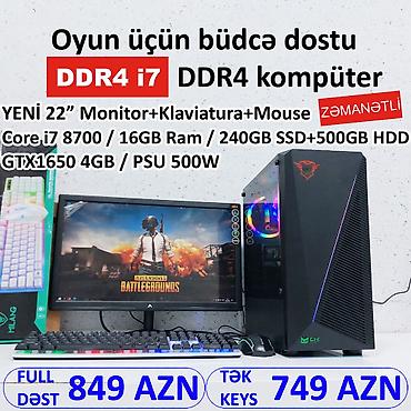 Masaüstü kompüterlər və iş stansiyaları: ŞOK QİYMƏT!!! ⭐Tək Sistem Bloku 749 AZN ⭐KOMPLEKT CƏMİ 849 AZN — 1