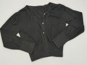 czarny sweterek z koronka: Sweterek, George, 11 lat, 140-146 cm, stan - Zadowalający