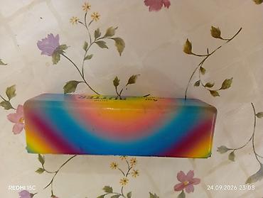 именные линейки: Радужная резинка-ластик “BUTTER”, 4 oz (113 г) сквиш - Яркая — 4
