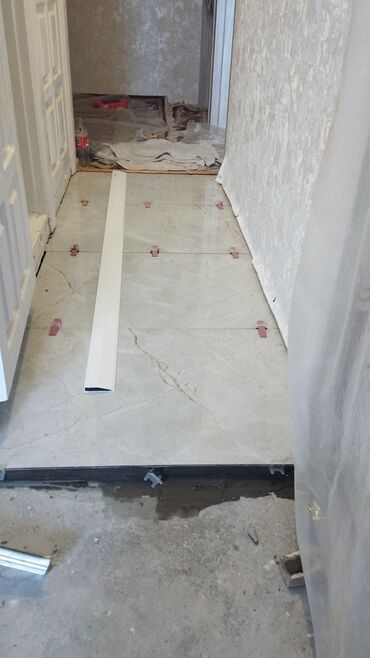 Plitə işləri: Mərmər naxışlı keramika kafel və plitə döşəmə/divar işi - Məkan — 12