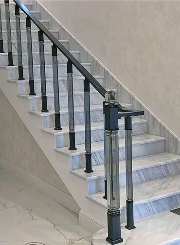 Pilləkən məhəccərləri: Yeni Pilləkən məhəccəri, Paslanmaz polad, Pulsuz çatdırılma — 29