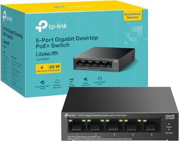 komputer kabel: LS105GP 5 Port ilə Gigabit Desktop Switch 4 port PoE+ ilə - Tam