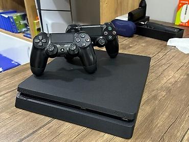 zaratka: Ps4 slim 1 tb yaddaş 2 original pult HDMİ və original zaratka — 1