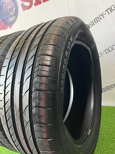 pirelli p zero: Шины 225 / 50 / R 17, Лето, Б/у, Пара, Легковые, Continental — 2
