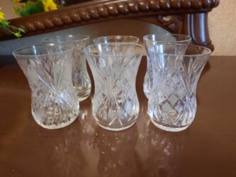 набор ножей zepter: 6 ədəd xrustal armudu stəkan