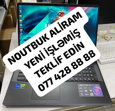 Настольные ПК и рабочие станции: YUKSEK QİYMƏTƏ ALİRAM NOUTBUK