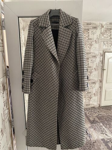 длинное мужское пальто с капюшоном: Пальто, Длинная модель, M (EU 38)