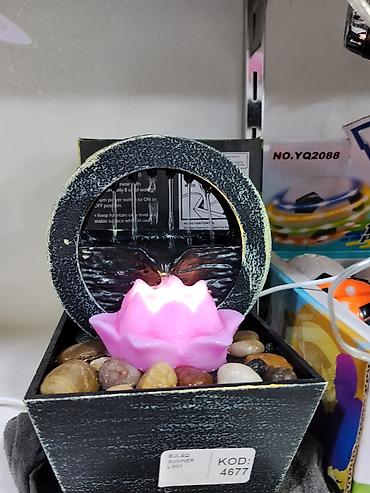 samdanlar ve saat: Masaüstü dekorativ mini bulaq – LED işıqlı lotus dizaynı - Kompakt — 1