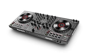 mikrofon shure: Numark NS4FX – 4 göyərtəli peşəkar DJ kontrolleri + iki səviyyəli — 2