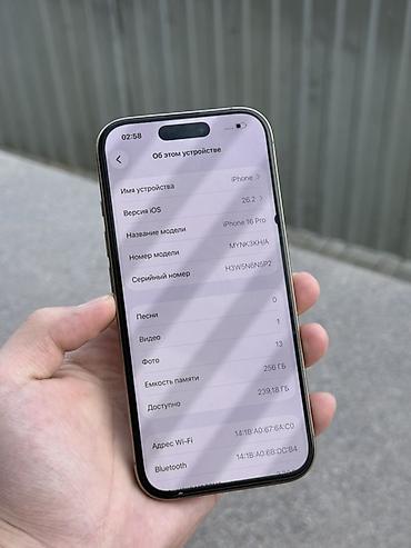 Apple iPhone: IPhone 16 Pro, 256 ГБ, White Titanium, 92 % — 6