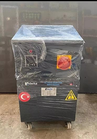 turka: Delta AC gərginlik tənzimləyicisi, servo nəzarətli. 3 fazalı, 22 KVA — 2