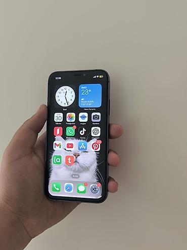 iphone yigilma: IPhone X, 64 GB, Black Titanium, Zəmanət, Simsiz şarj, Face ID — 3
