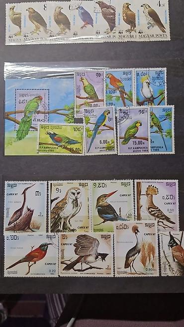 Марки: Коллекция почтовых марок с орнитологической и микологической — 4