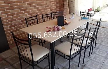 restoran stolları: Mətbəx üçün, Yeni, Açılmayan, Kvadrat masa — 5