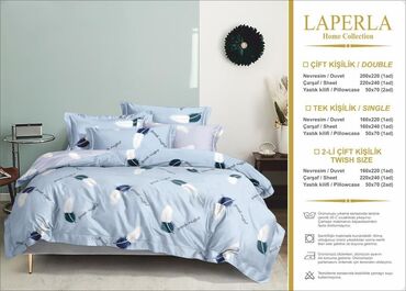 Pastel dəstləri: Laperla yataq dəsti. Parça pambıqdır Ölçü tək nəfərlik Çxol 160*220 — 9