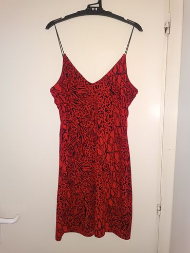 zara košulja haljina: H&M M (EU 38), color - Red, Cocktail, With the straps