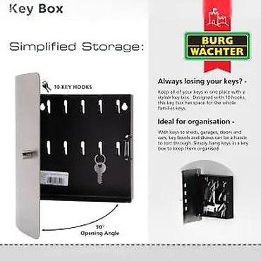 Kutije za odlaganje: Burg Wächter Key Box Quad – zidna kutija za ključeve - Moderan front — 19