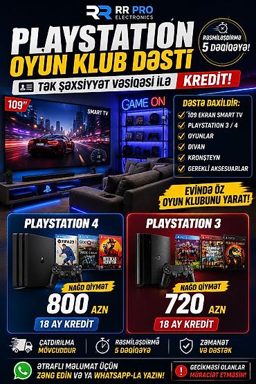 xbox seri s: PLAYSTATION OYUN KLUB DƏSTİ – evində öz oyun klubunu yarat! Dəstənin — 1
